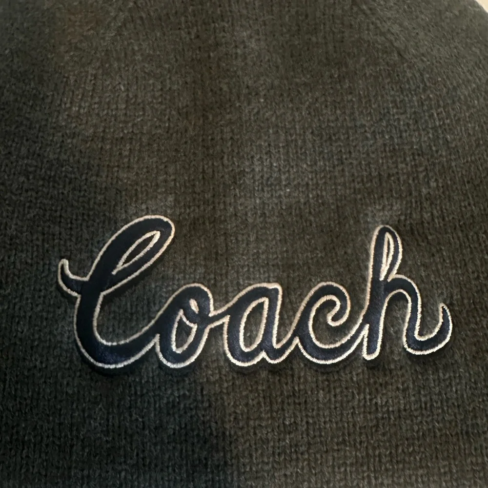 NWT Coach Script Print Knit Beanie & Scarf Bundle